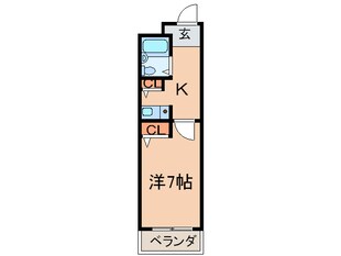 ダイナコ－ト医生ヶ丘(404)の物件間取画像